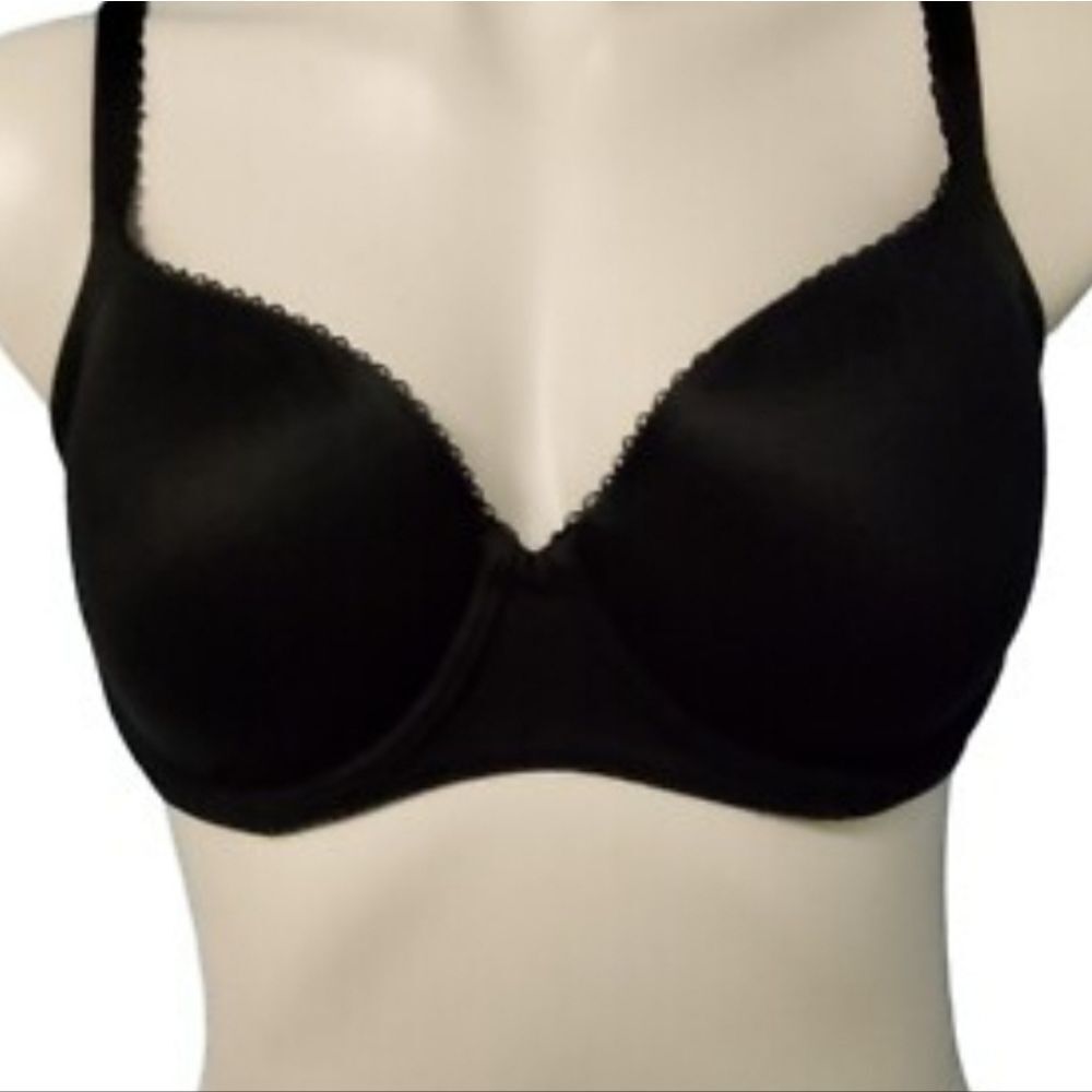 Victoria's Secret Underwire Demi Bra Size 34DDD Black Body By Victoria Padded